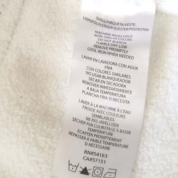 Tommy Hilfiger Women's Full Zip Cropped Teddy Fleece Jacket size M - Picture 12 of 13